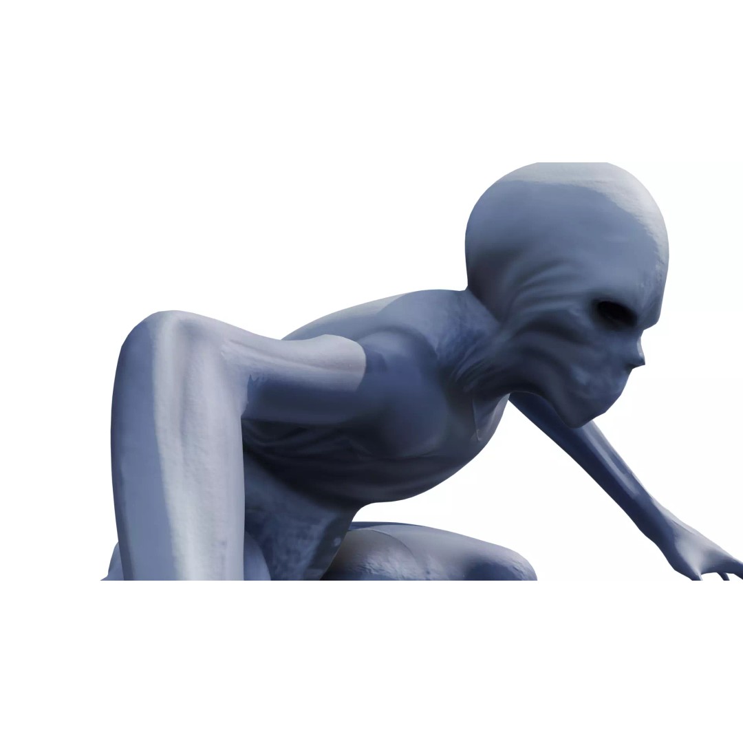 Voidspawn Krel Alien 3D Model – Low Poly Game Ready Creature, FBX - View 13