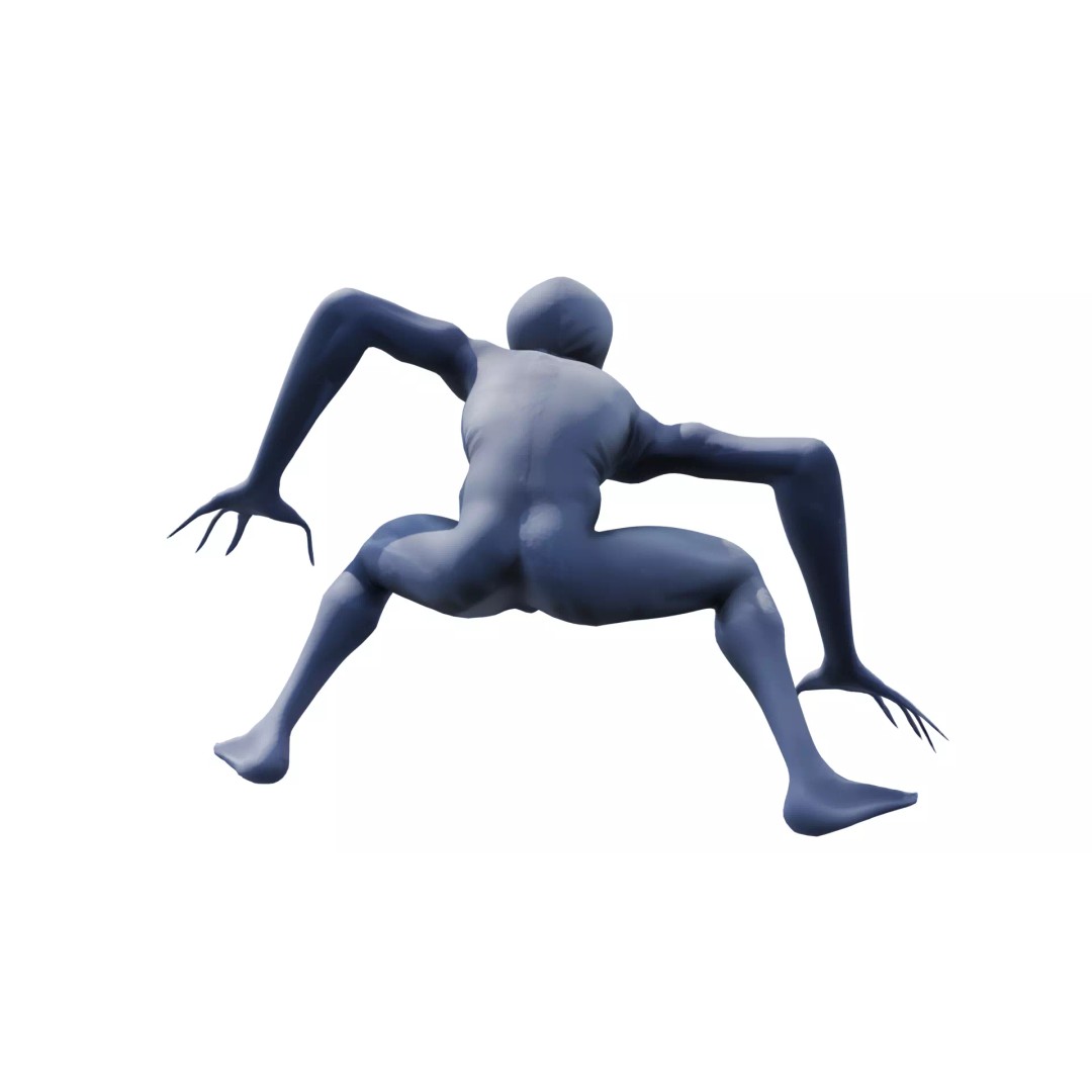 Voidspawn Krel Alien 3D Model – Low Poly Game Ready Creature, FBX - View 14