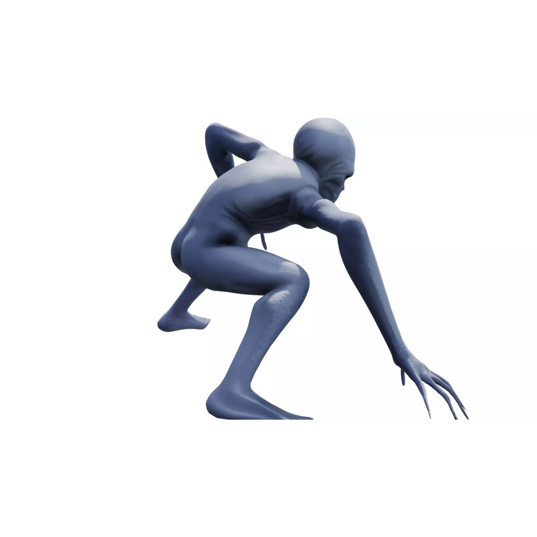 Voidspawn Krel Alien 3D Model – Low Poly Game Ready Creature, FBX - View 15