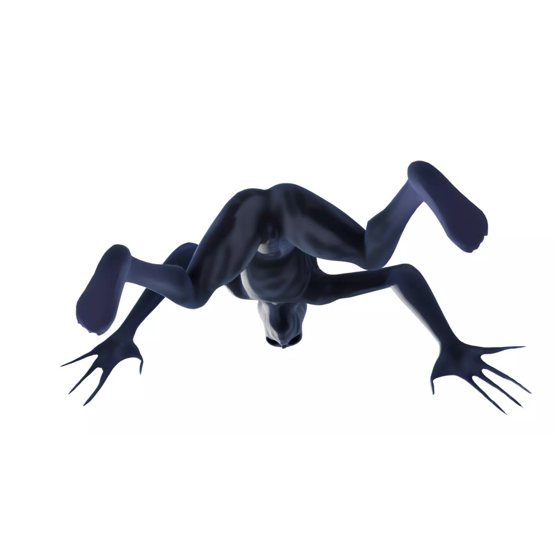 Voidspawn Krel Alien 3D Model – Low Poly Game Ready Creature, FBX - View 17