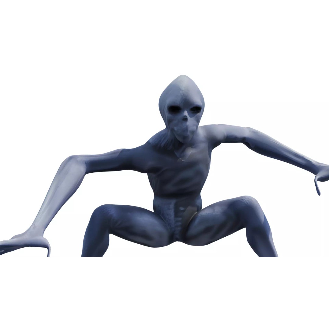 Voidspawn Krel Alien 3D Model – Low Poly Game Ready Creature, FBX - View 8