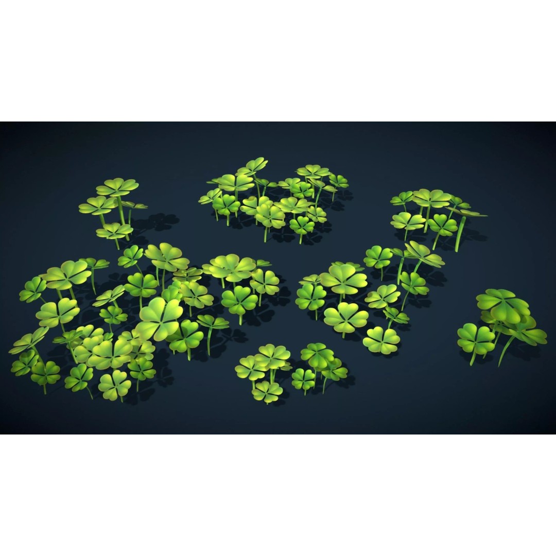 Sylora Bloomscape 3D Model – Stylized Foliage, Low-Poly Game Asset, FBX