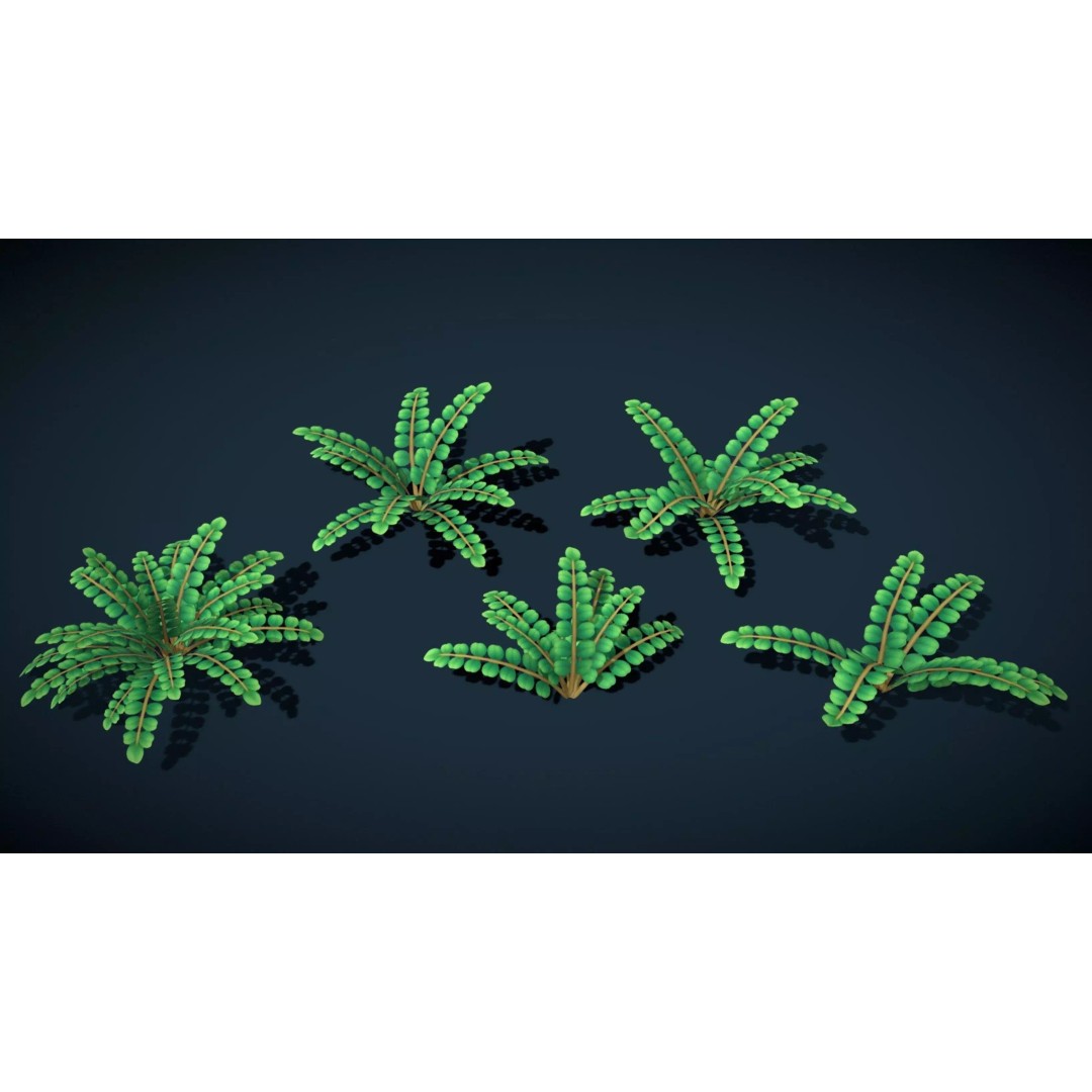 Sylora Bloomscape 3D Model – Stylized Foliage, Low-Poly Game Asset, FBX - View 7