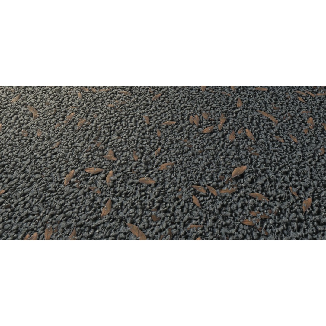 Road Materials 3D Model – High-Quality Textures Pack, PBR - View 12