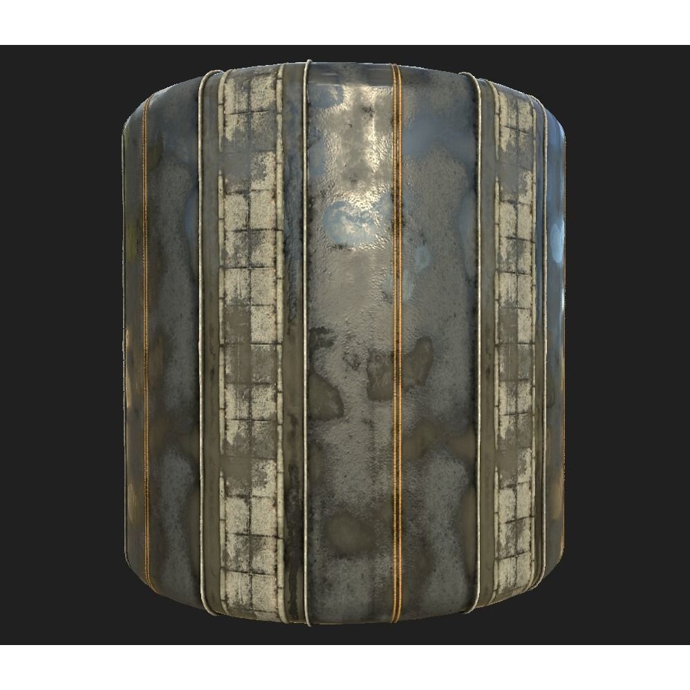 Road Materials 3D Model – High-Quality Textures Pack, PBR - View 15