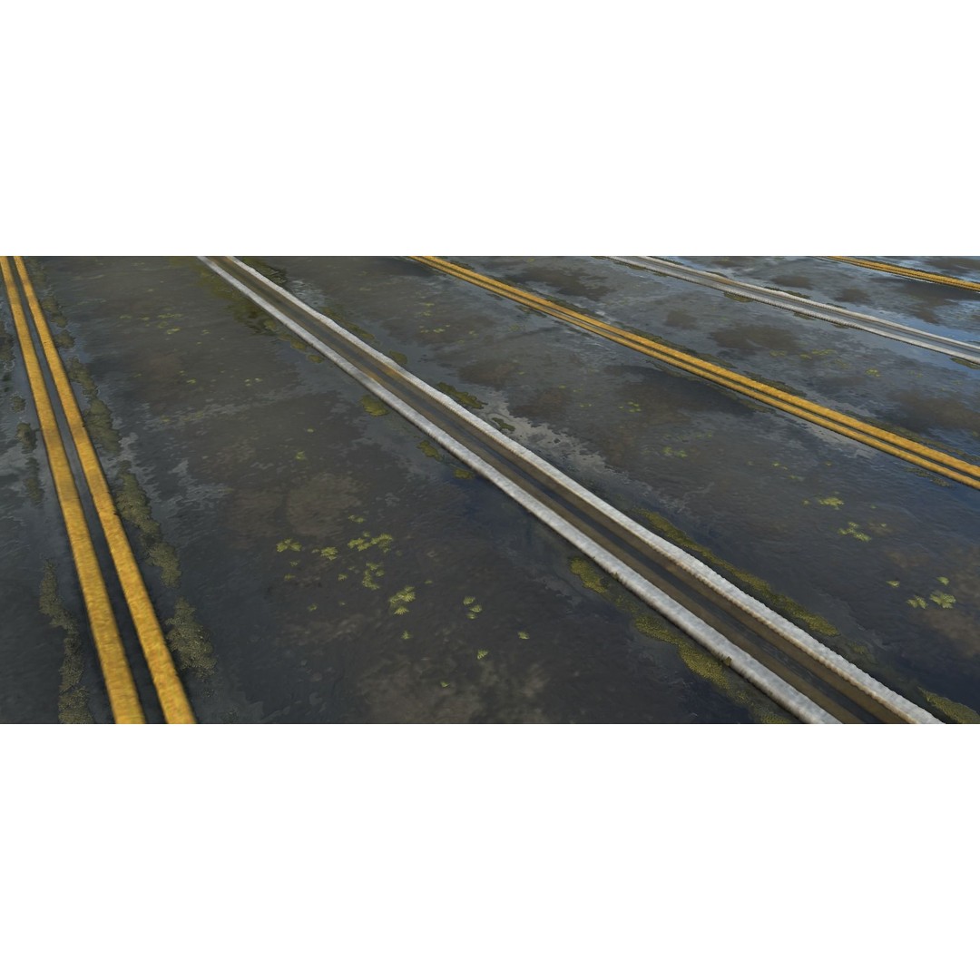 Road Materials 3D Model – High-Quality Textures Pack, PBR - View 18