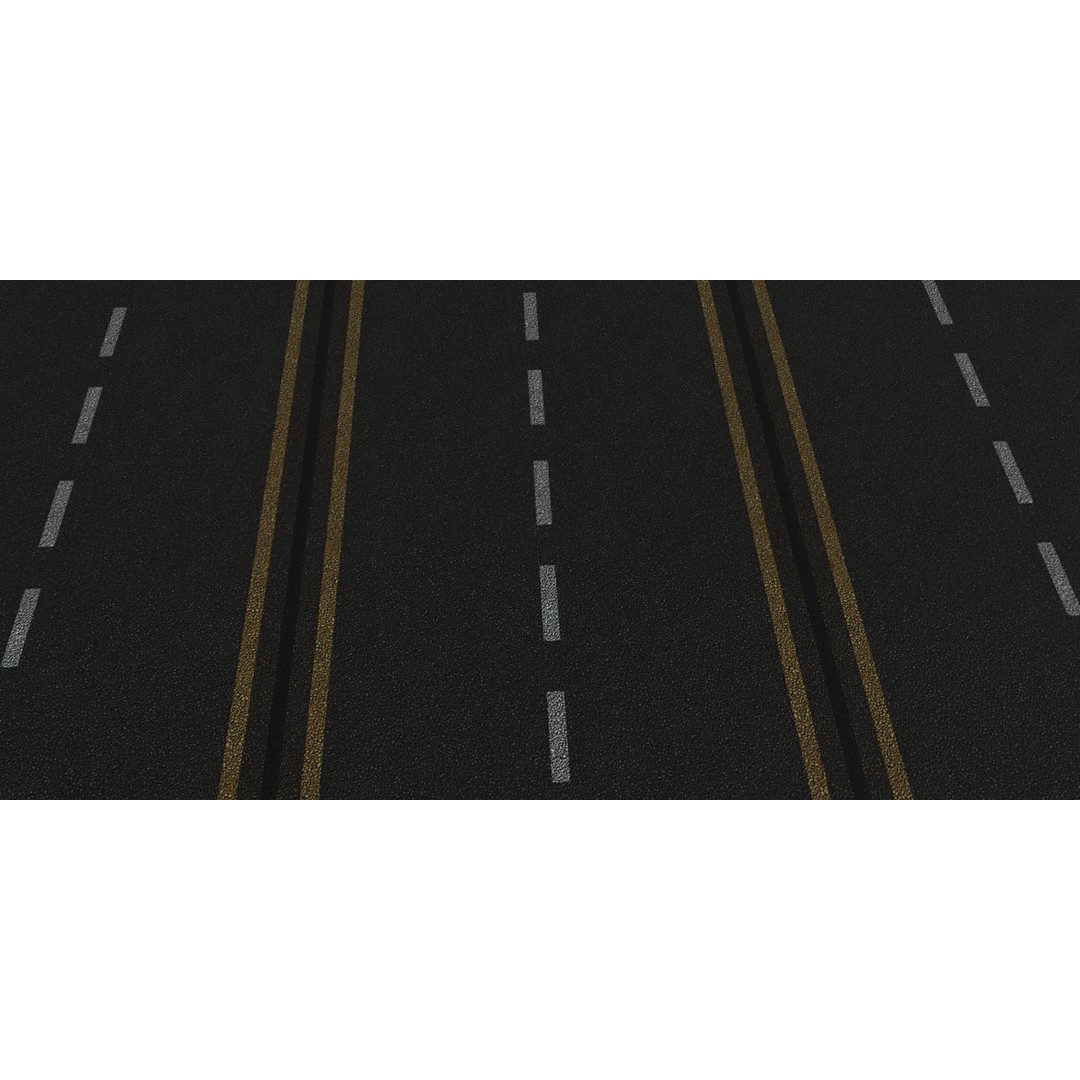 Road Materials 3D Model – High-Quality Textures Pack, PBR - View 19