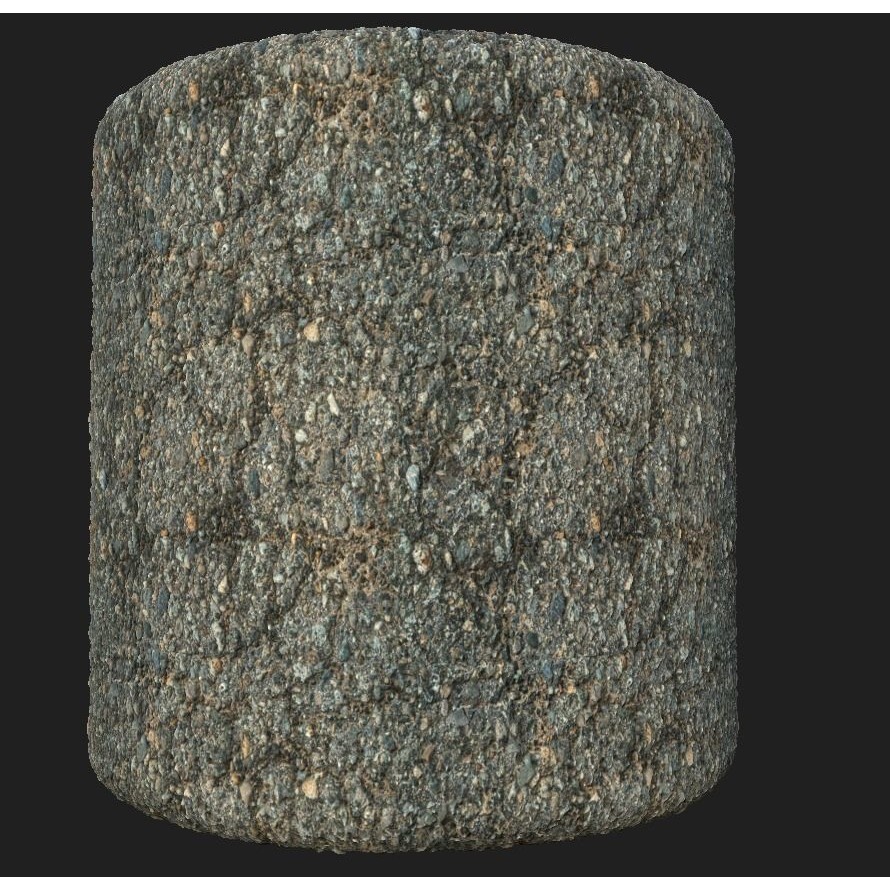 Road Materials 3D Model – High-Quality Textures Pack, PBR - View 21
