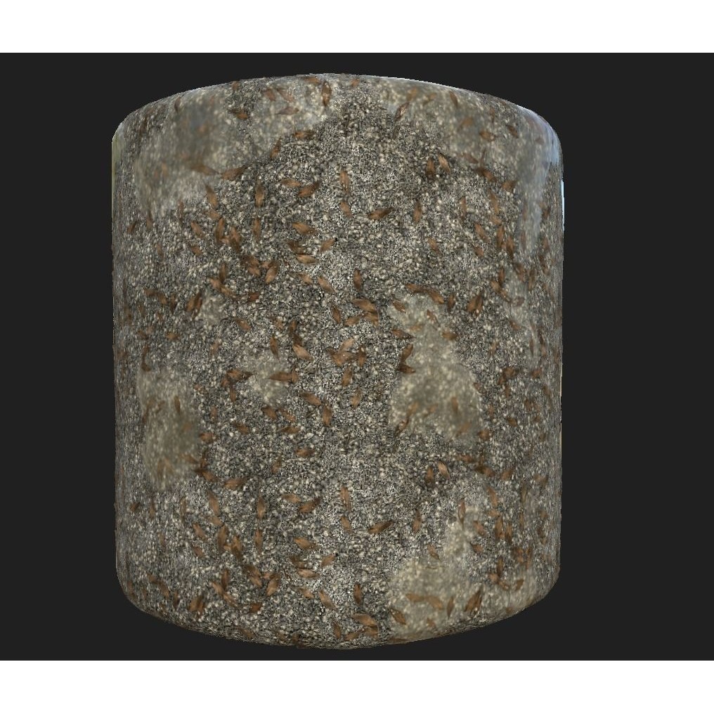 Road Materials 3D Model – High-Quality Textures Pack, PBR - View 24