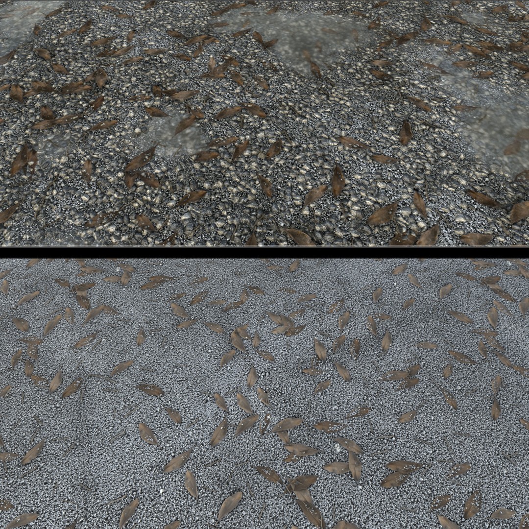 Road Materials 3D Model – High-Quality Textures Pack, PBR - View 5