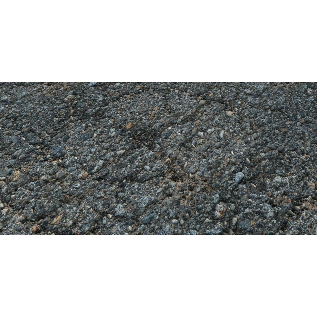 Road Materials 3D Model – High-Quality Textures Pack, PBR - View 7