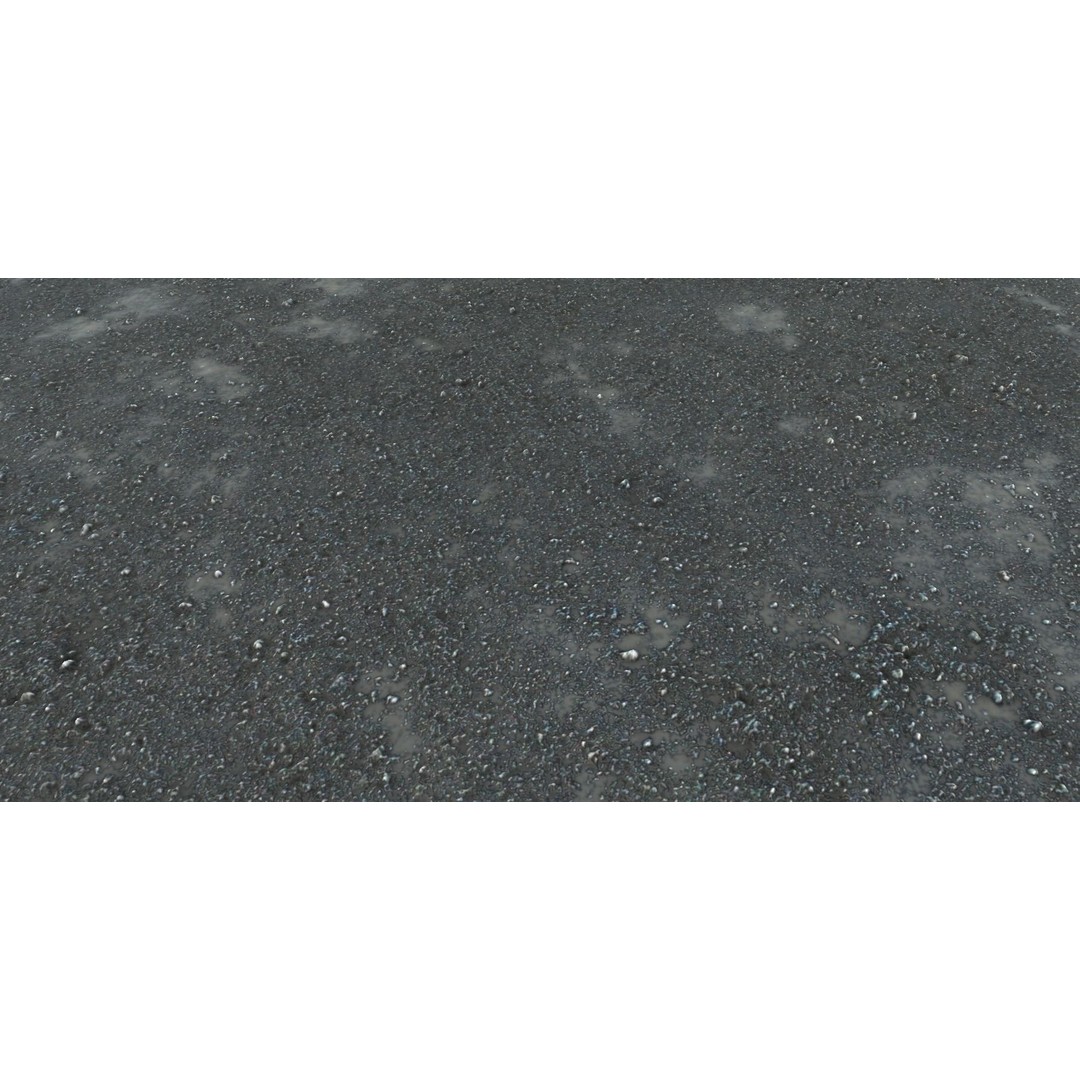 Road Materials 3D Model – High-Quality Textures Pack, PBR - View 9