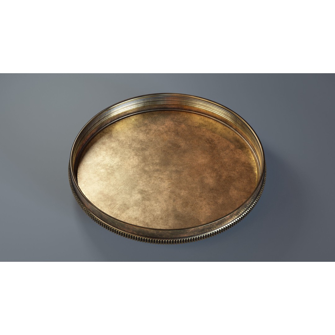 Vintage Brass Compass 3D Model – PBR Textured Asset for Visualization - View 14