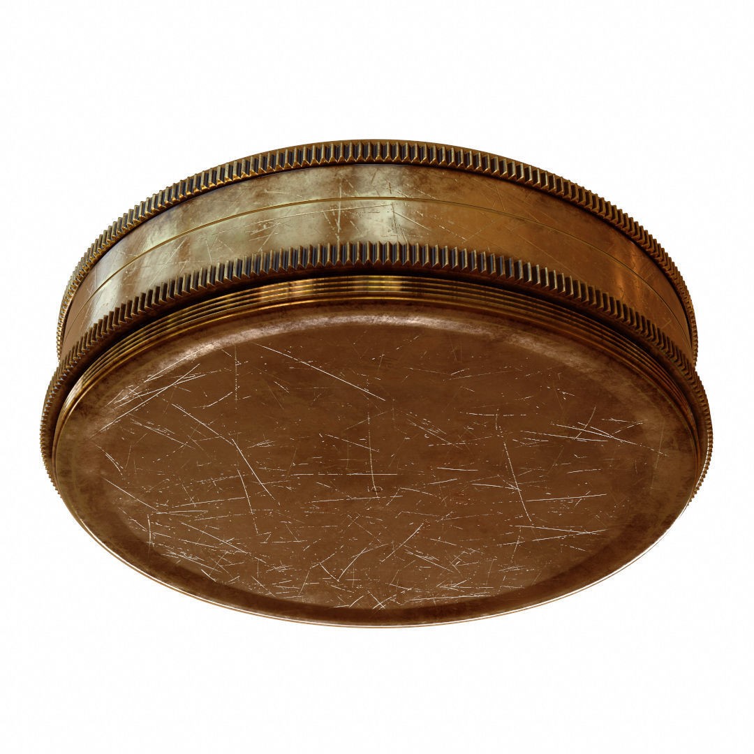 Vintage Brass Compass 3D Model – PBR Textured Asset for Visualization - View 4