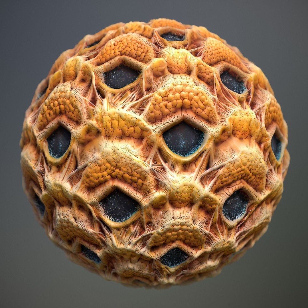 Alien Skin 3D Model – Seamless PBR Texture Pack for Game Assets