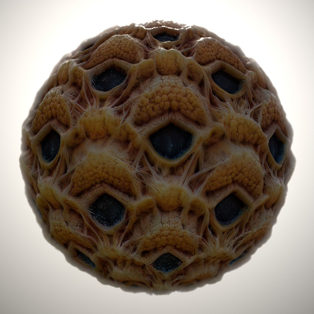 Alien Skin 3D Model – Seamless PBR Texture Pack for Game Assets - View 10