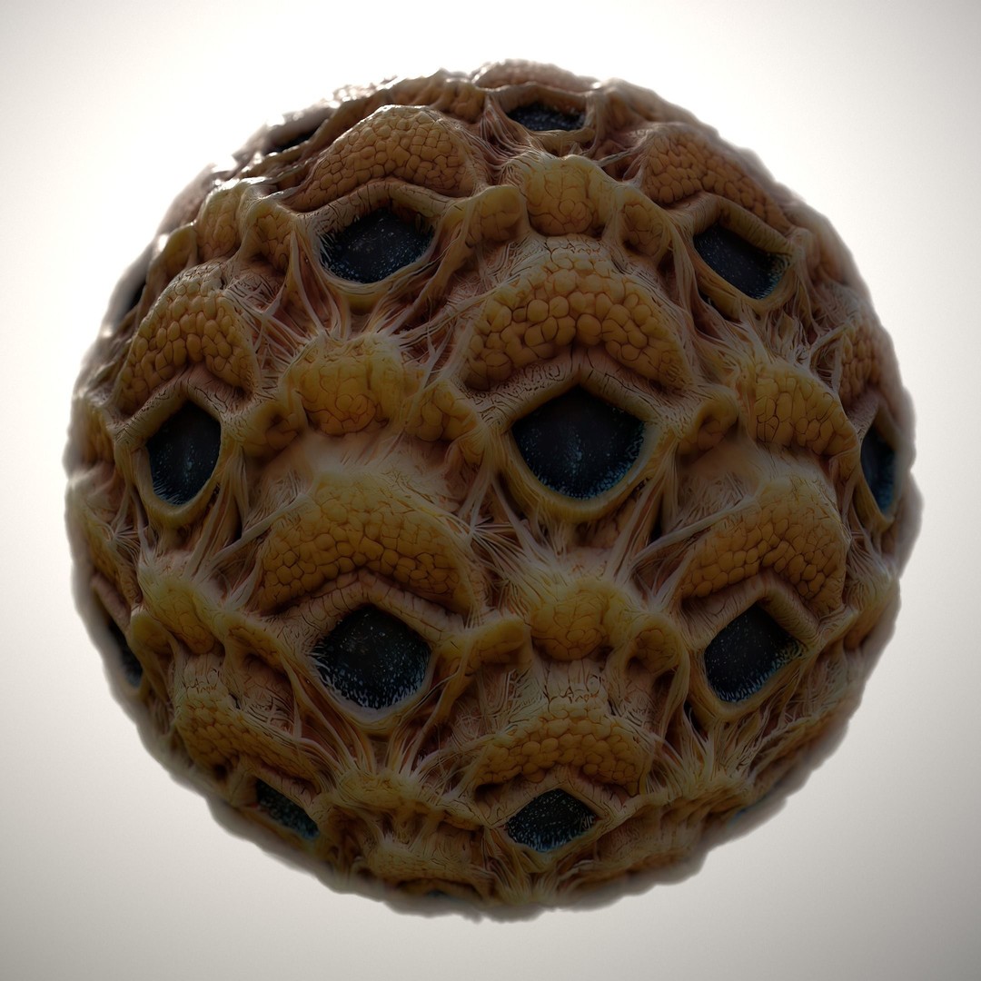 Alien Skin 3D Model – Seamless PBR Texture Pack for Game Assets - View 11