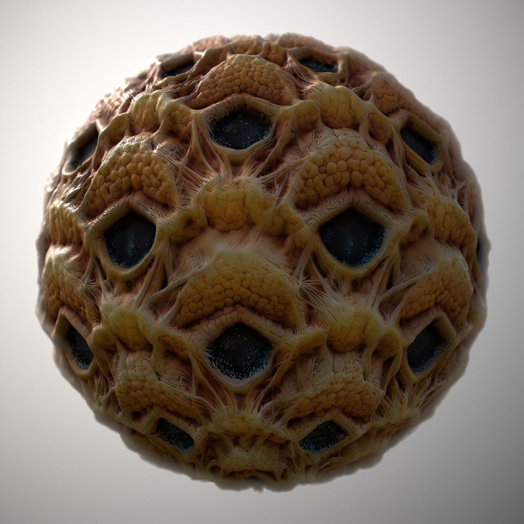 Alien Skin 3D Model – Seamless PBR Texture Pack for Game Assets - View 13