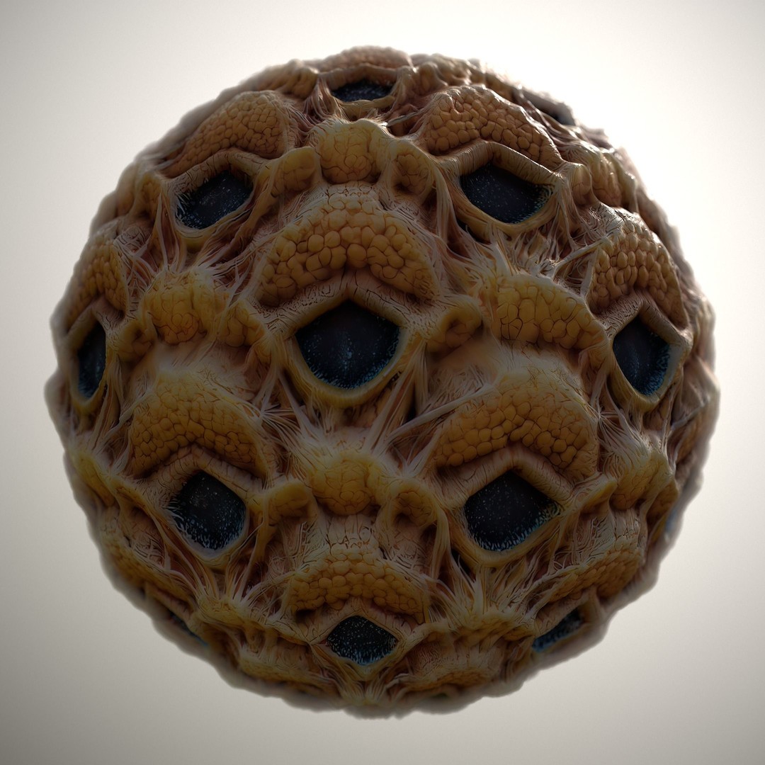 Alien Skin 3D Model – Seamless PBR Texture Pack for Game Assets - View 8