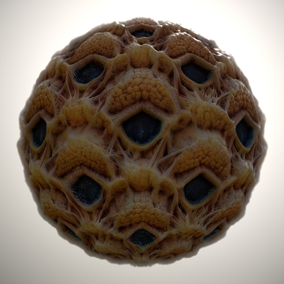 Alien Skin 3D Model – Seamless PBR Texture Pack for Game Assets - View 9
