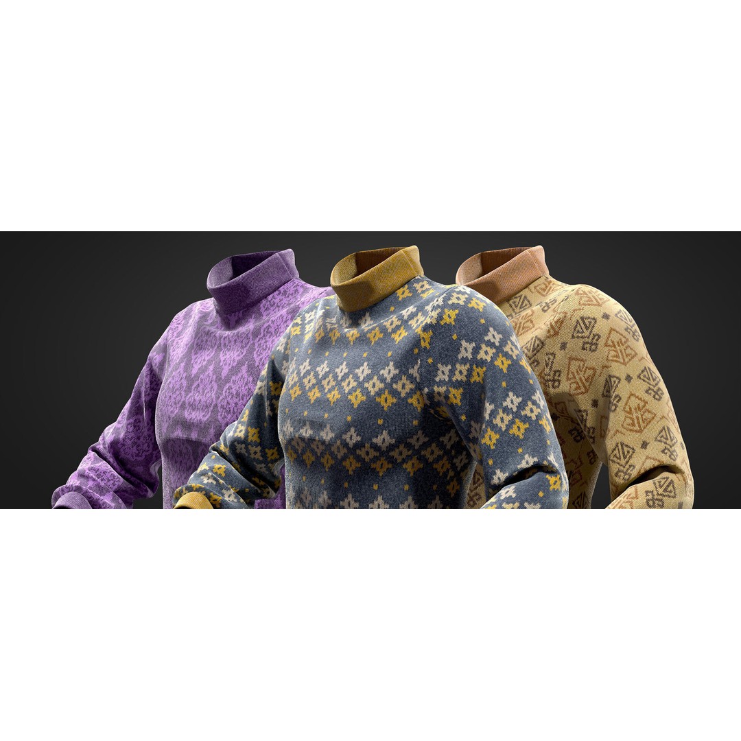 35 Fabric PBR Materials – Adjustable Textures for 3D Design, SBSAR - View 10