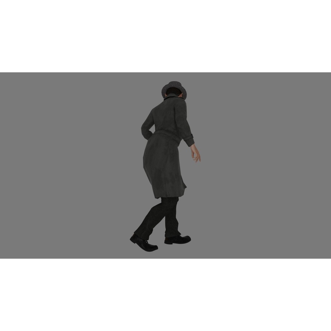 Rigged Male Character 3D Model – High Poly Game Asset, FBX, Blender - View 17