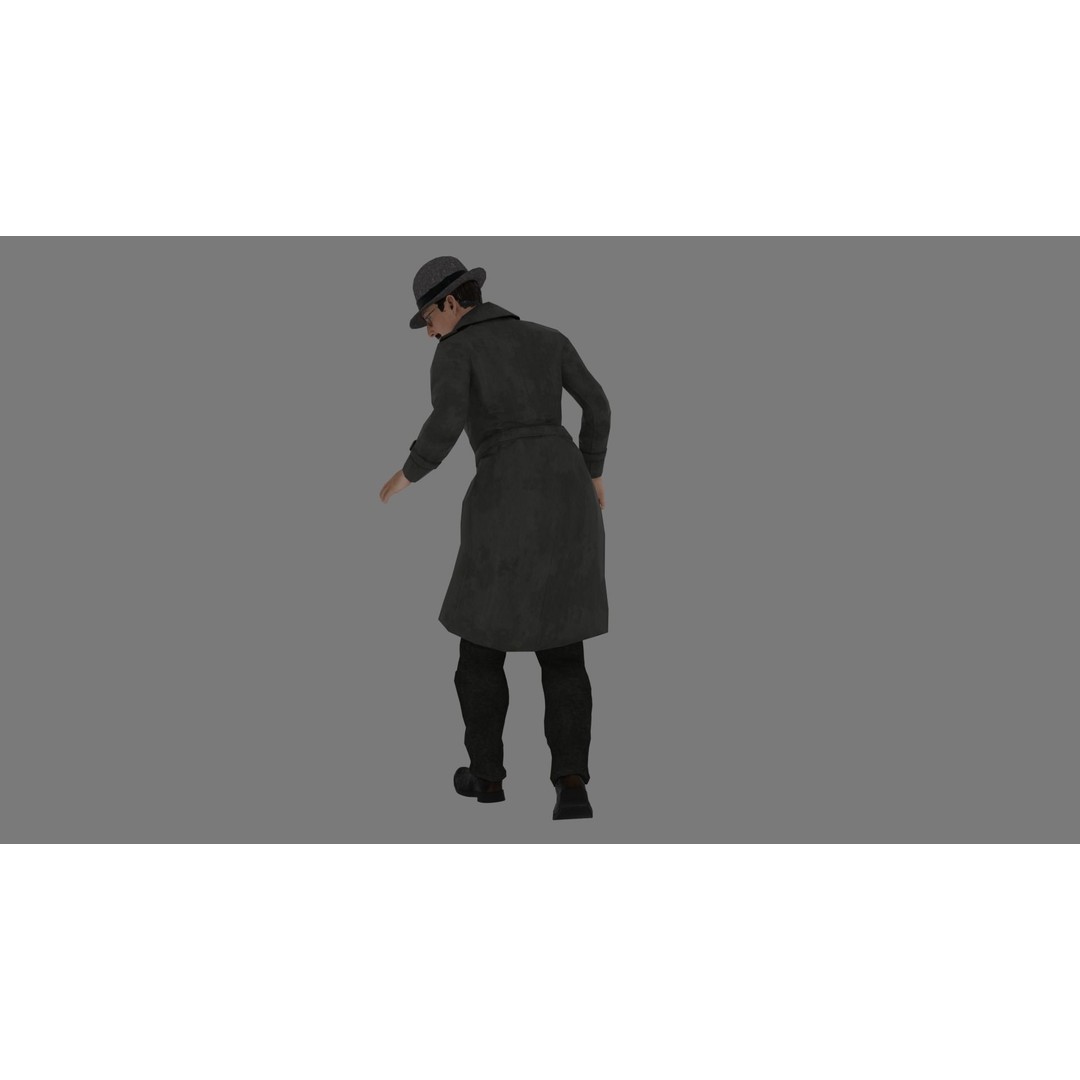 Rigged Male Character 3D Model – High Poly Game Asset, FBX, Blender - View 18