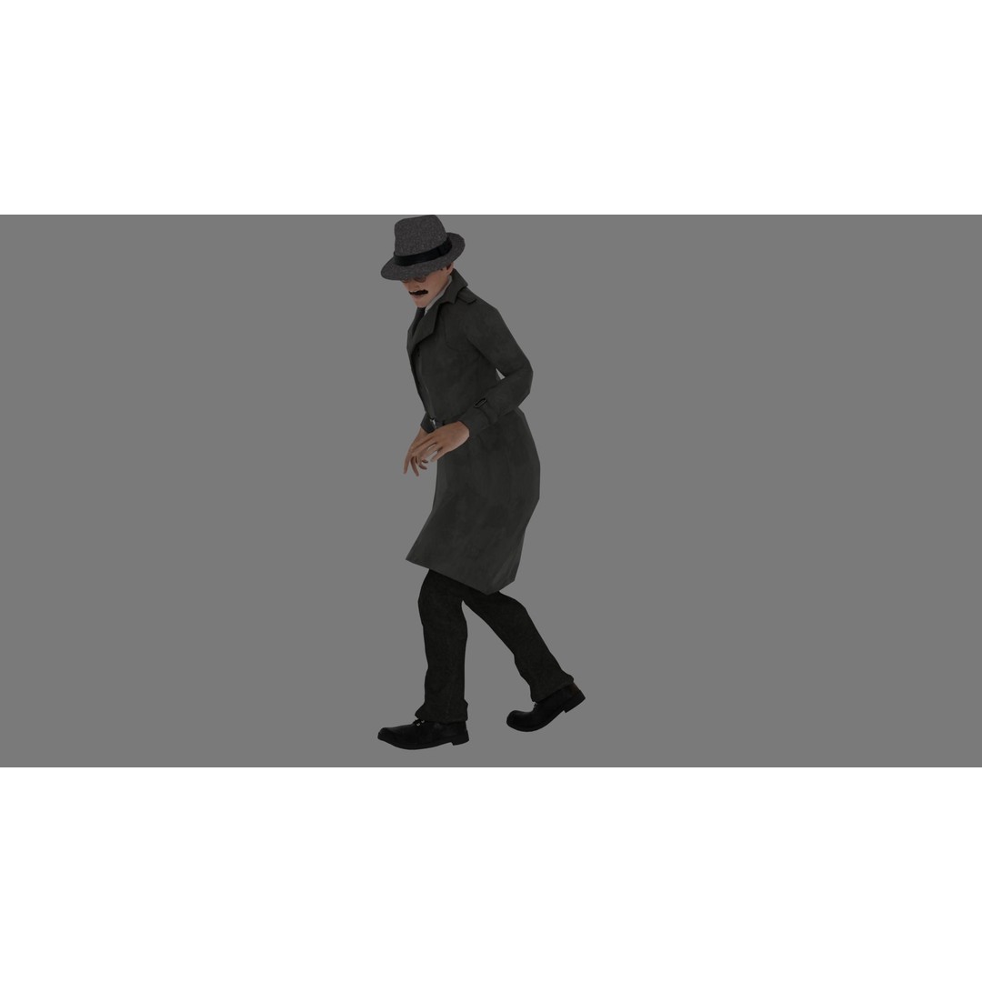 Rigged Male Character 3D Model – High Poly Game Asset, FBX, Blender - View 19