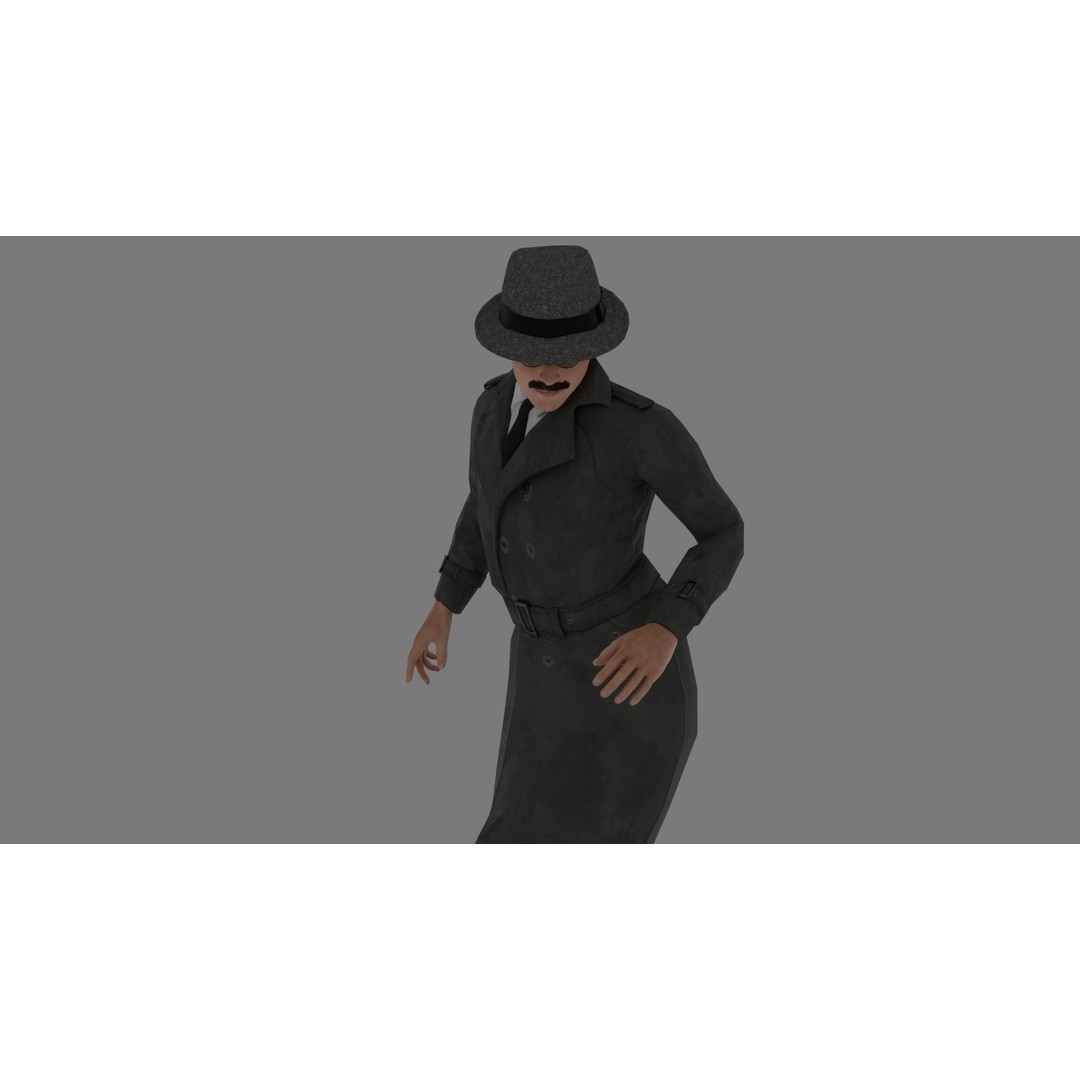 Rigged Male Character 3D Model – High Poly Game Asset, FBX, Blender - View 20