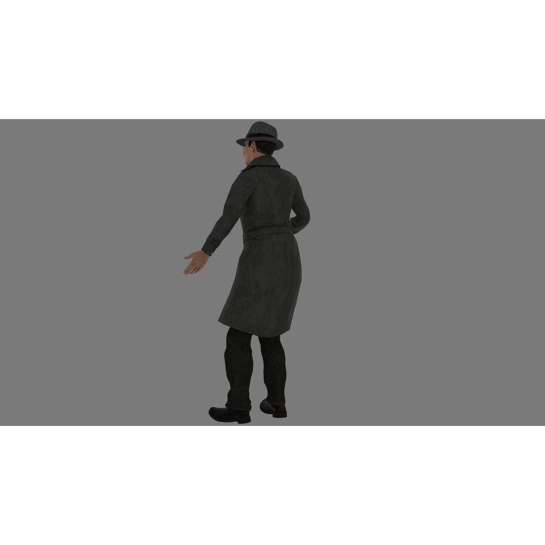 Rigged Male Character 3D Model – High Poly Game Asset, FBX, Blender - View 24
