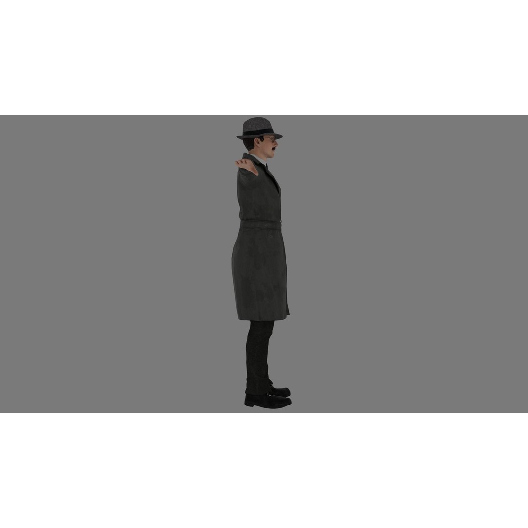 Rigged Male Character 3D Model – High Poly Game Asset, FBX, Blender - View 6