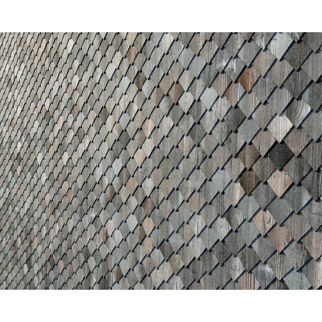 Wood Shingles 3D Model – Seamless PBR Textures, 8K Resolution - View 24