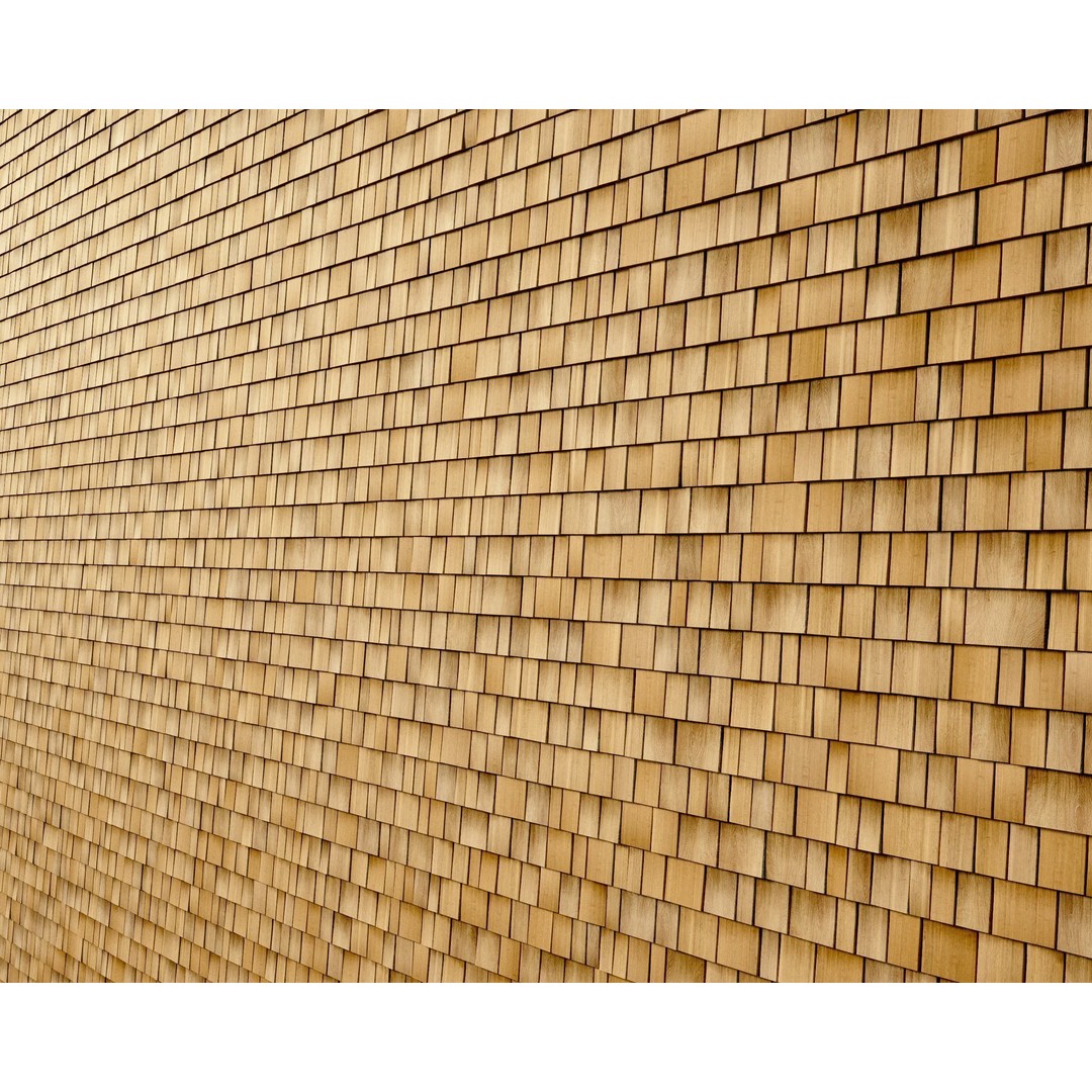 Wood Shingles 3D Model – Seamless PBR Textures, 8K Resolution - View 29