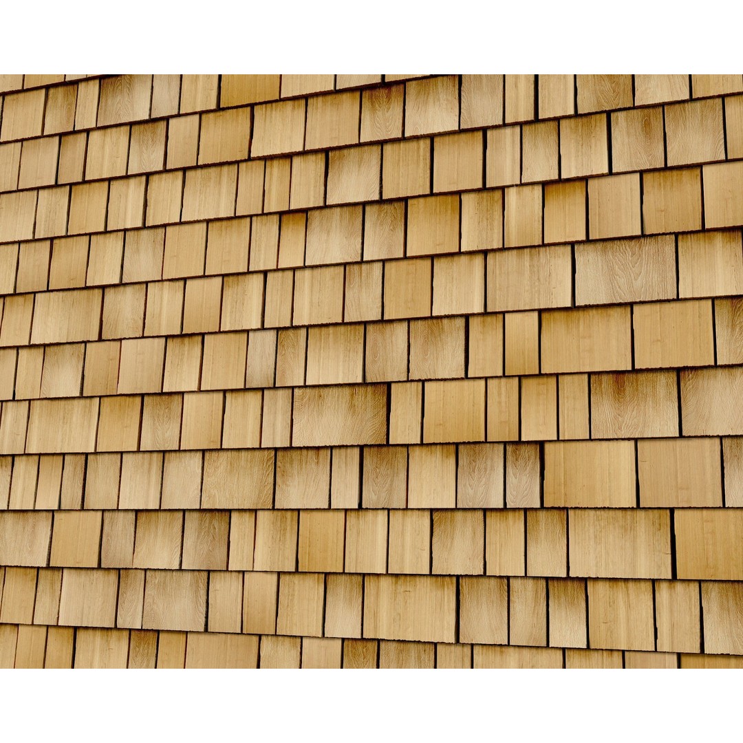 Wood Shingles 3D Model – Seamless PBR Textures, 8K Resolution - View 30
