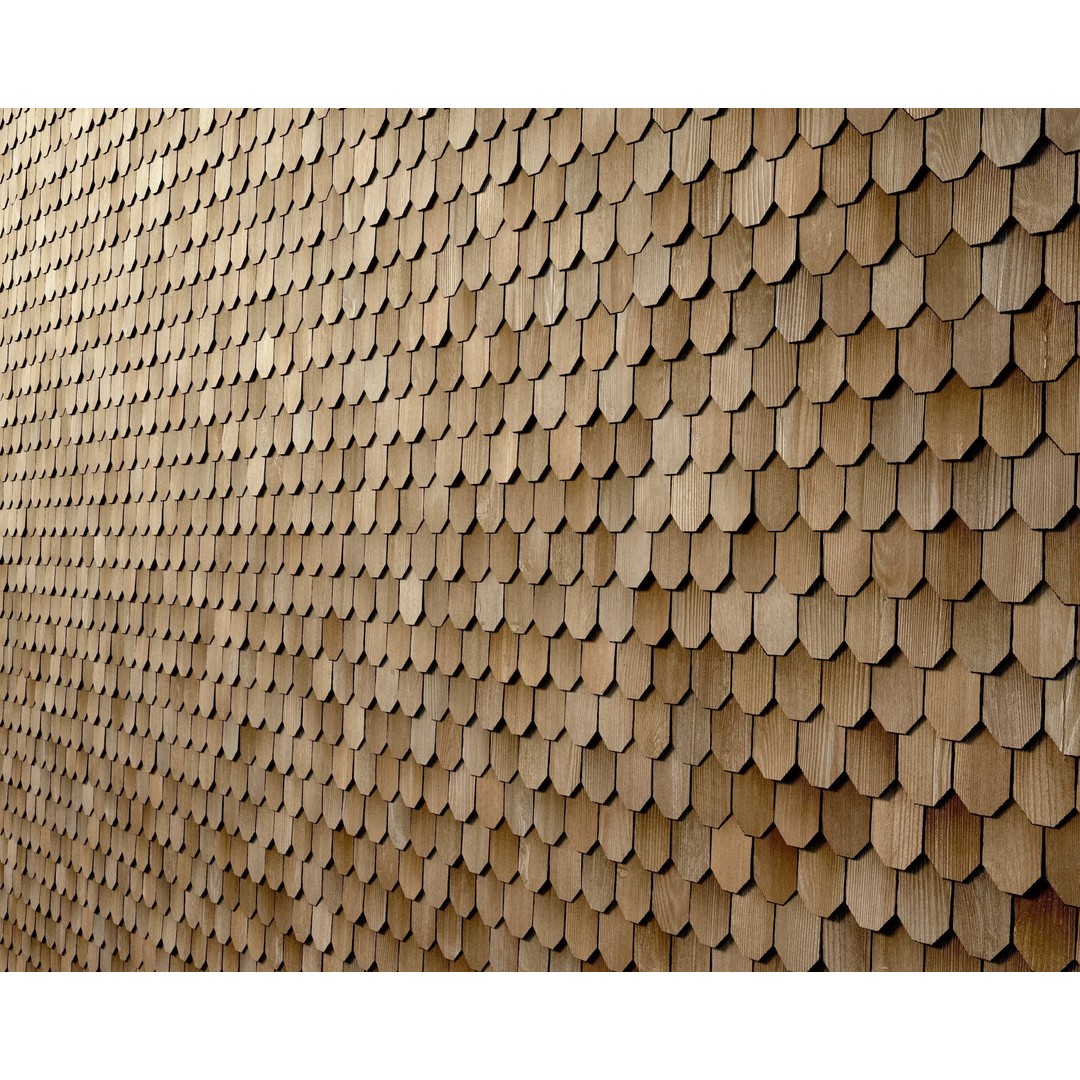 Wood Shingles 3D Model – Seamless PBR Textures, 8K Resolution - View 35