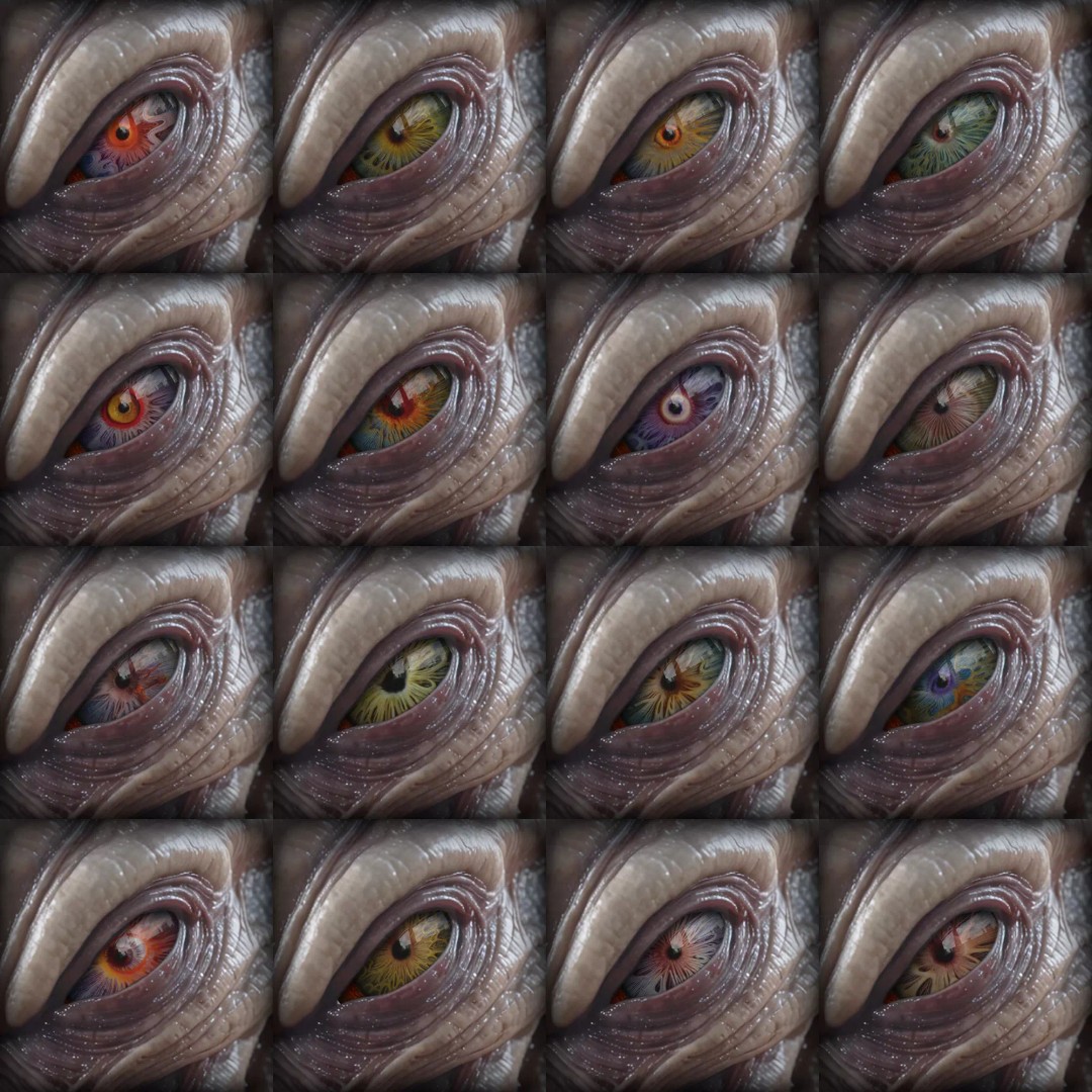 Alien Eyes 3D Model – PBR Textures, Game-Ready, FBX - View 2