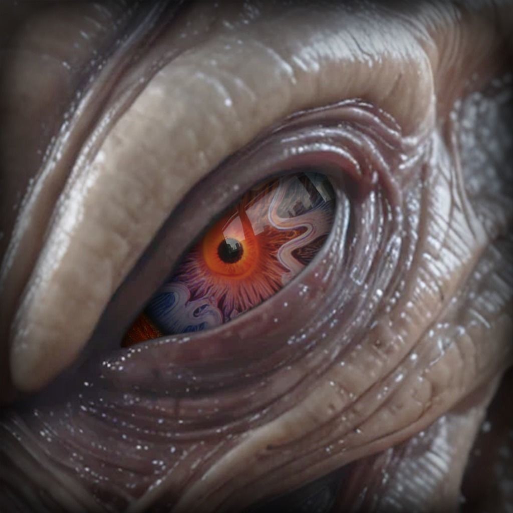 Alien Eyes 3D Model – PBR Textures, Game-Ready, FBX - View 3