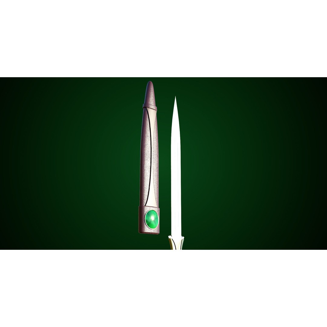 Fantasy Sword 3D Model – Low Poly Game Asset, PBR Textures, FBX - View 21