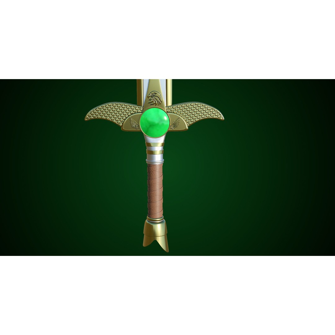 Fantasy Sword 3D Model – Low Poly Game Asset, PBR Textures, FBX - View 29