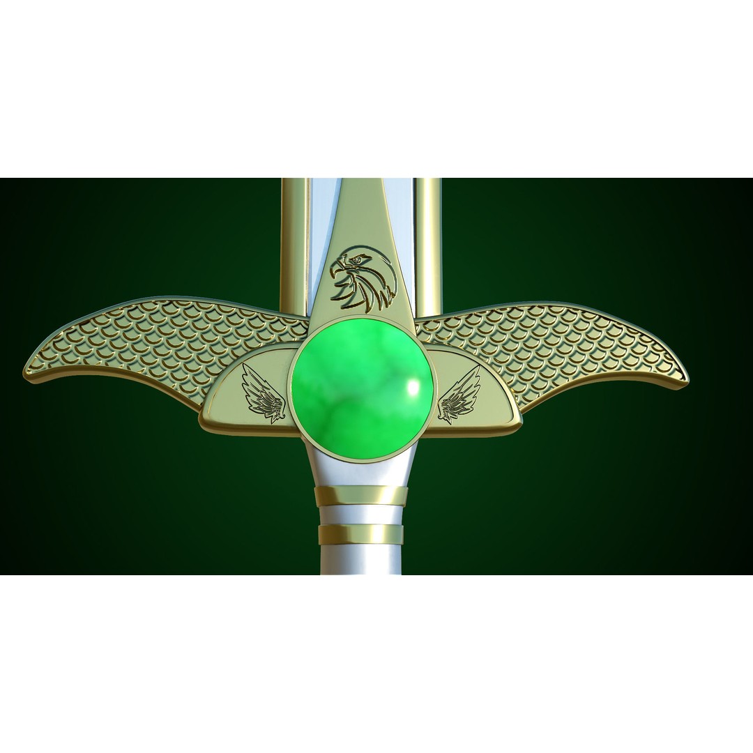 Fantasy Sword 3D Model – Low Poly Game Asset, PBR Textures, FBX - View 31