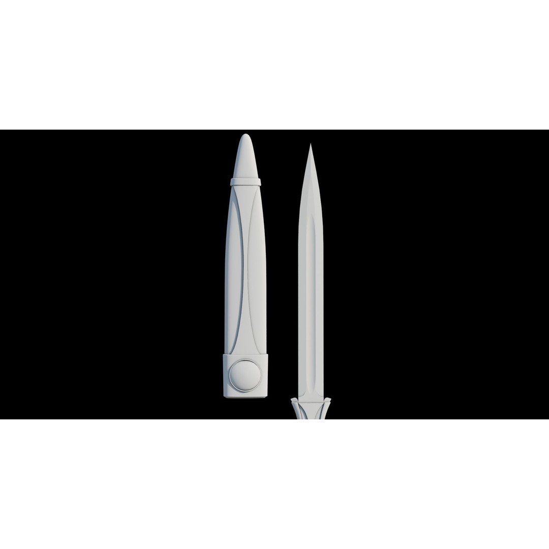 Fantasy Sword 3D Model – Low Poly Game Asset, PBR Textures, FBX - View 36
