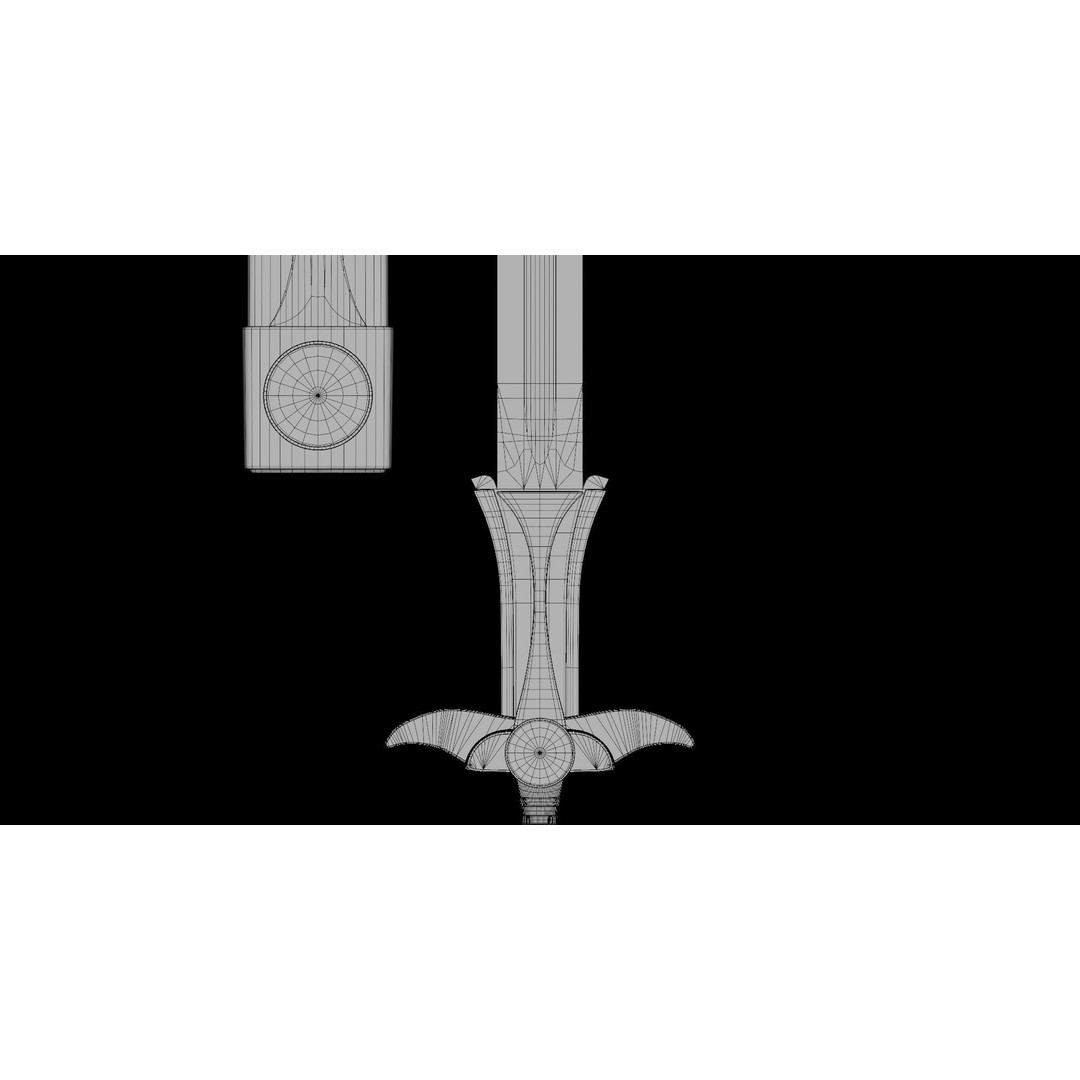 Fantasy Sword 3D Model – Low Poly Game Asset, PBR Textures, FBX - View 44