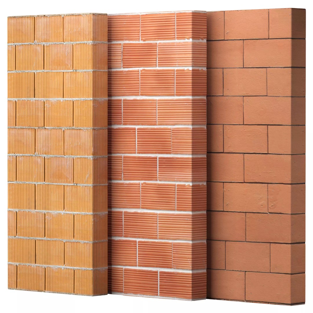 Block Wall Set 05 3D Model – Architectural Textures, PBR, FBX, OBJ - View 2