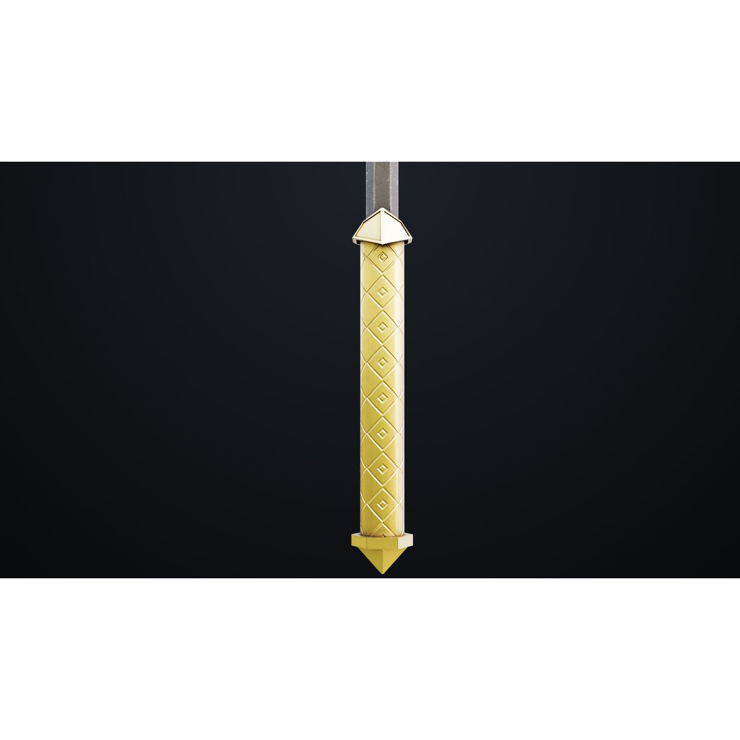 Battle Hammer 3D Model – Low Poly Game-Ready Asset, FBX, PBR Textures - View 13