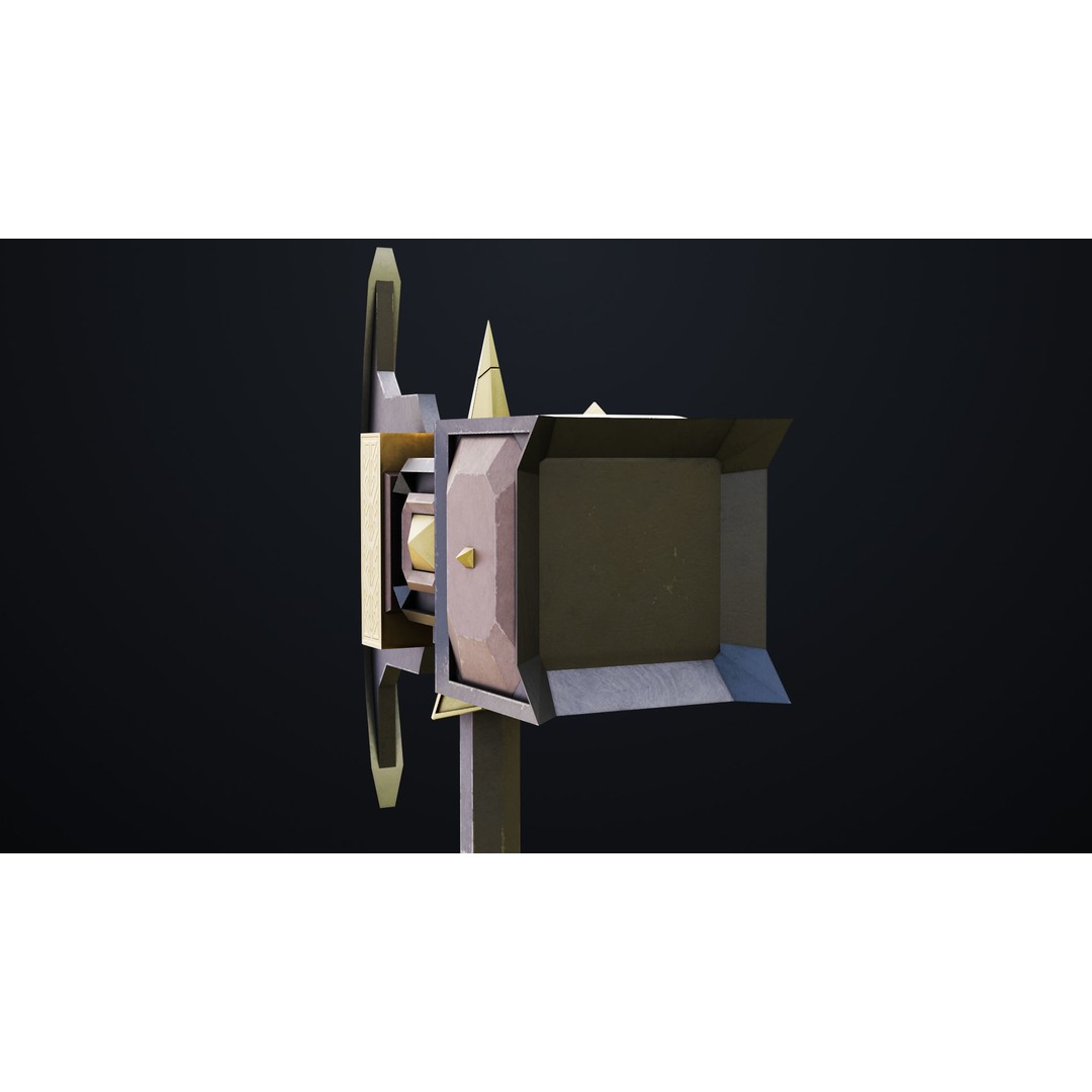 Battle Hammer 3D Model – Low Poly Game-Ready Asset, FBX, PBR Textures - View 23