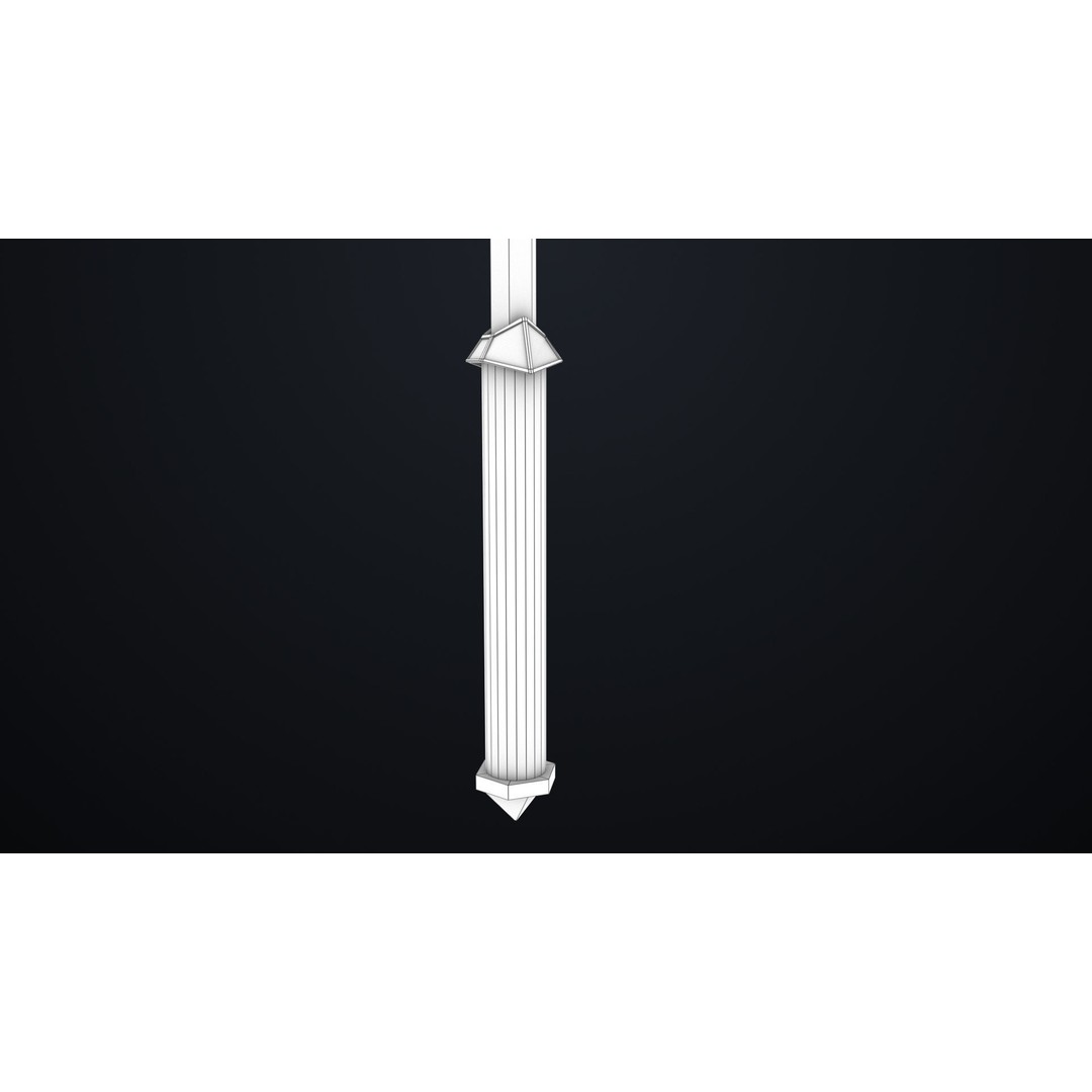 Battle Hammer 3D Model – Low Poly Game-Ready Asset, FBX, PBR Textures - View 34