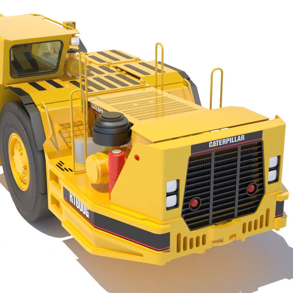 Underground Mining Loader Cat R1600G 3D Model – High Poly PBR Asset, FBX - View 12