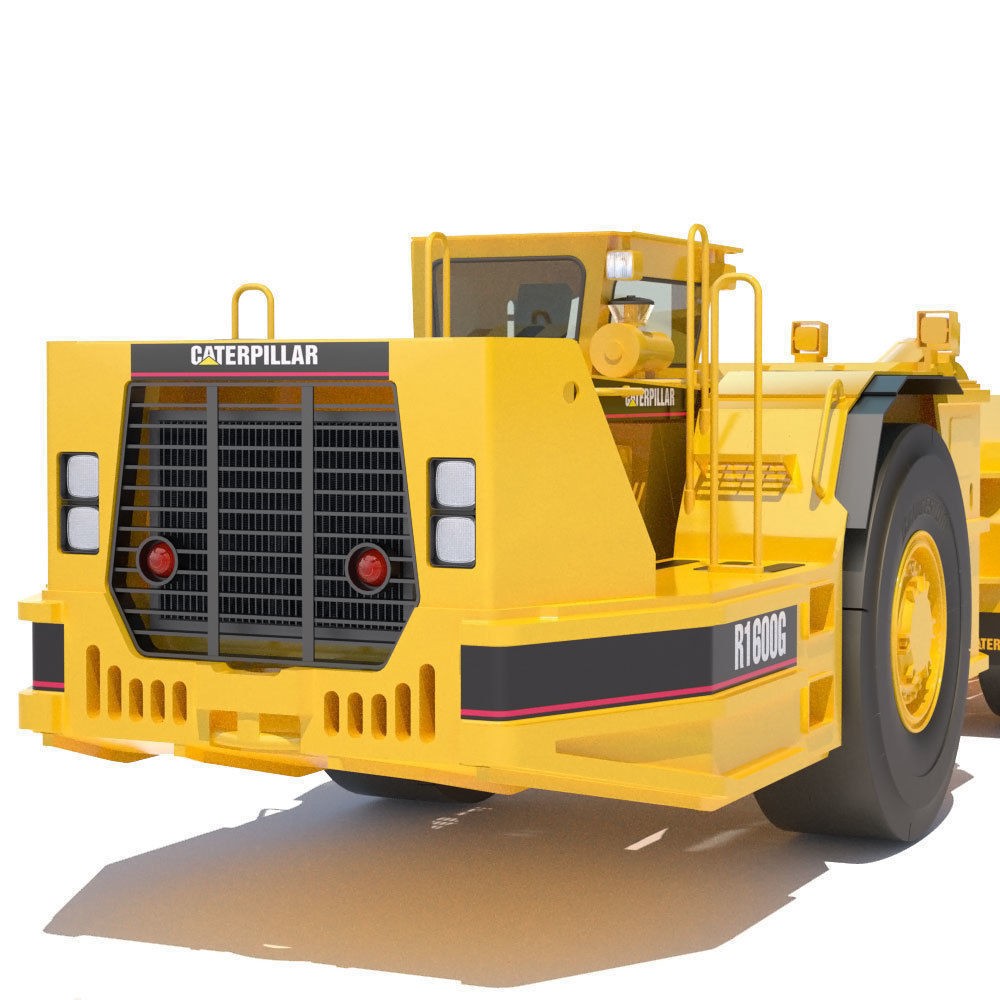 Underground Mining Loader Cat R1600G 3D Model – High Poly PBR Asset, FBX - View 13