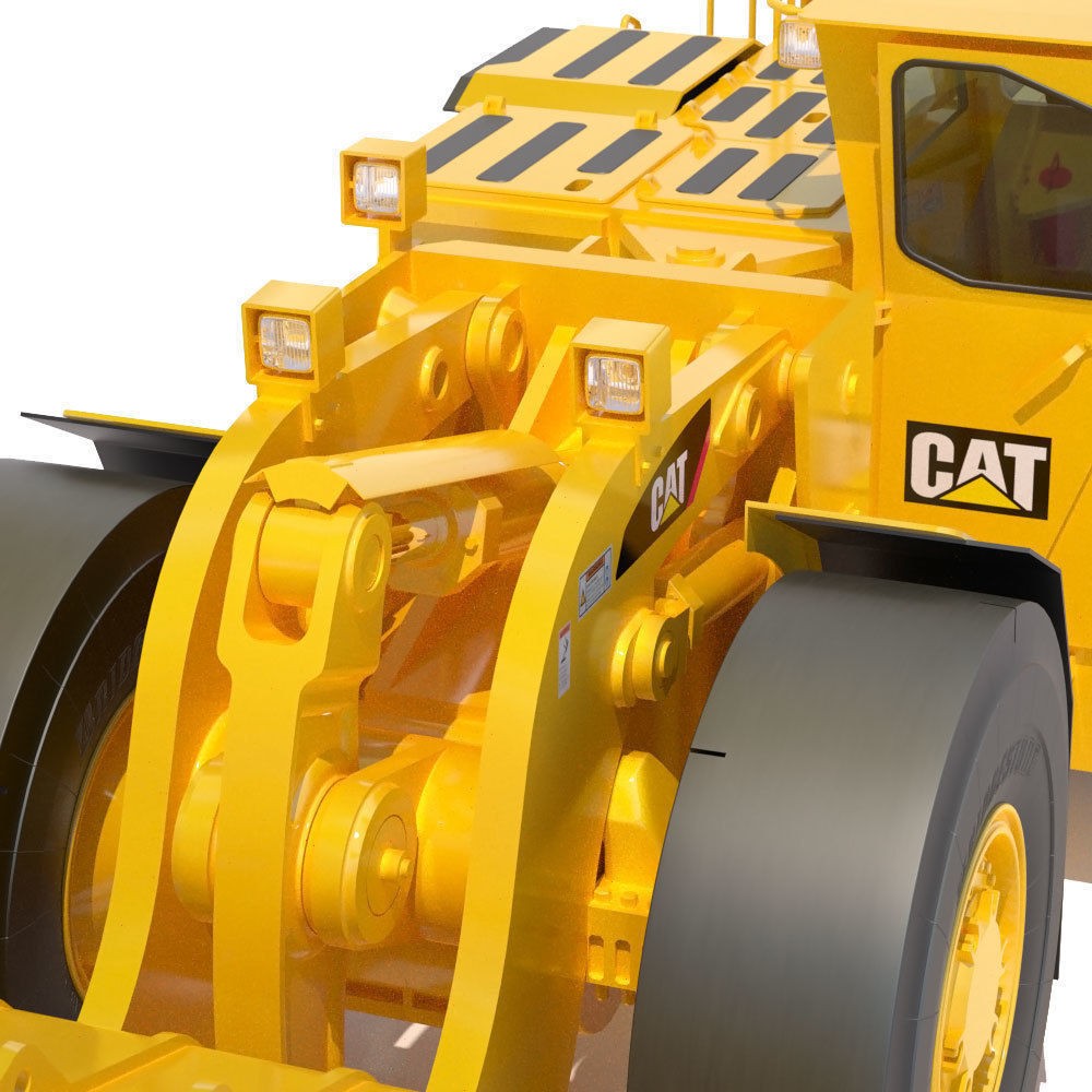 Underground Mining Loader Cat R1600G 3D Model – High Poly PBR Asset, FBX - View 15
