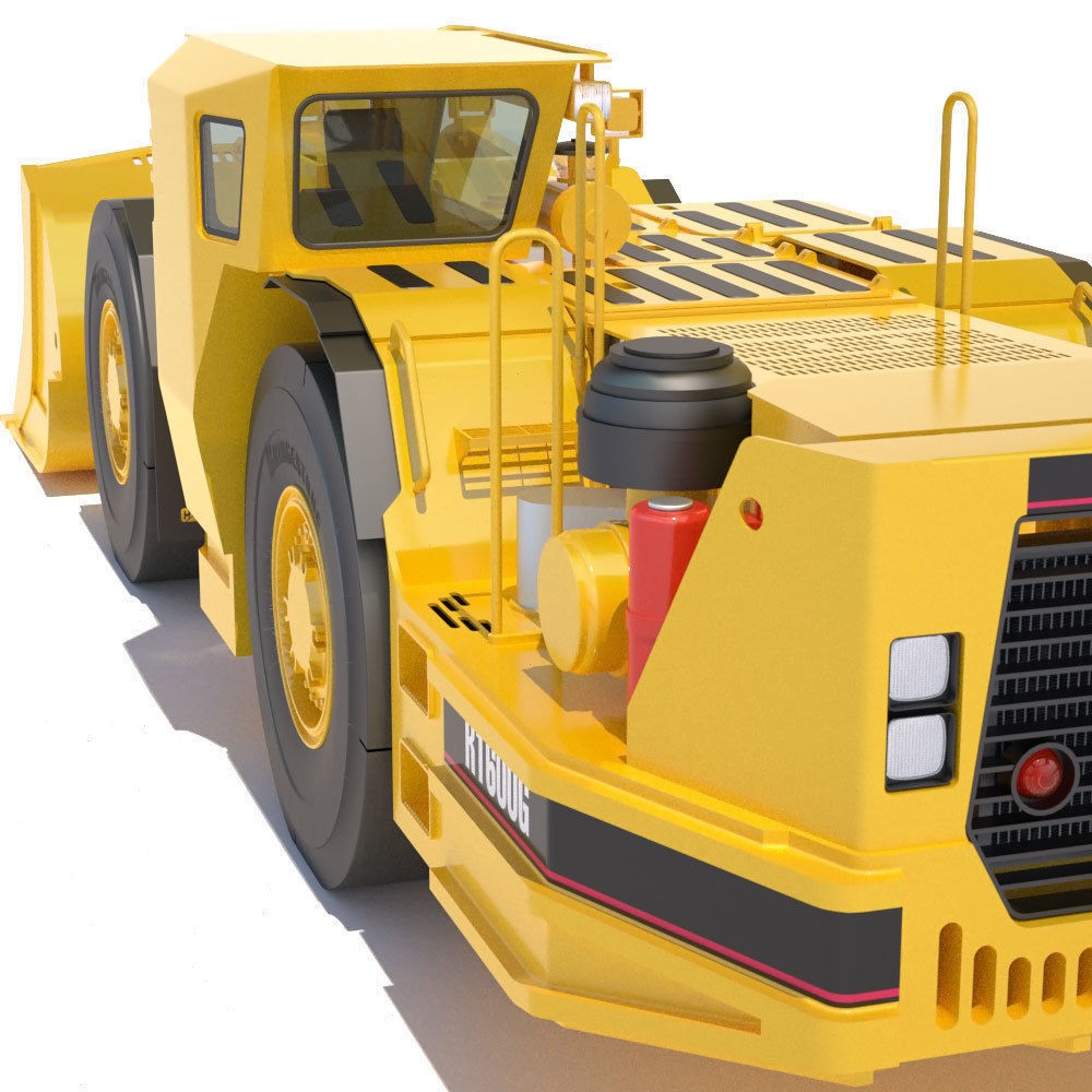 Underground Mining Loader Cat R1600G 3D Model – High Poly PBR Asset, FBX - View 17